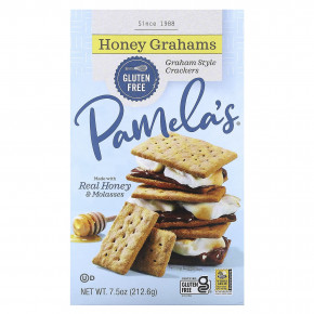 Pamela's Products, Honey Grahams, 212,6 г (7,5 унции) - описание | фото