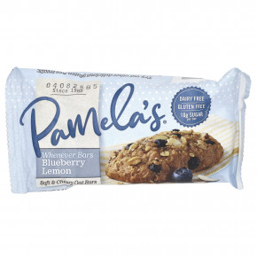 Pamela's Products, Whenever, овсяные батончики, со вкусом голубики и лимона, 5 шт. по 40 г (1,41 унции) в Москве - eco-herb.ru | фото