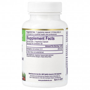 Paradise Herbs, Астрагал, 60 вегетарианских капсул (250 мг на капсулу) в Москве - eco-herb.ru | фото