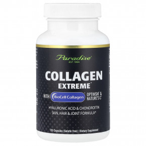 Paradise Herbs, Collagen Extreme® с коллагеном BioCell Collagen®, OptiMSM® и Nature's C®, 120 капсул - подробнее Paradise Herbs, Collagen Extreme® с коллагеном BioCell Collagen®, OptiMSM® и Nature's C®, 120 капсул - описание