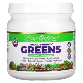 Paradise Herbs, ORAC-Energy, добавка с зеленью, 364 г (12,8 унции) - описание