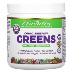 Paradise Herbs, ORAC-Energy Greens, 91 г (3,2 унции) - описание