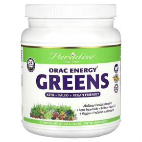 Paradise Herbs, ORAC-Energy Greens, 728 г (25,6 унции) - описание | фото