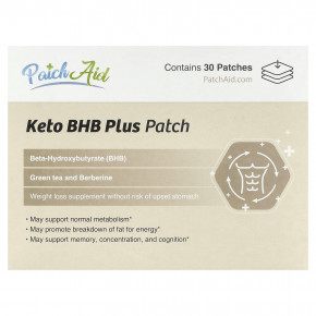 PatchAid, Keto BHB Plus, патч, 30 патчей - описание | фото
