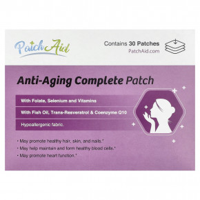 PatchAid, комплексный антивозрастной патч, 30 патчей - описание | фото