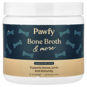 Pawfy, Bone Broth & More, 150 г (5,3 унции) - описание | фото