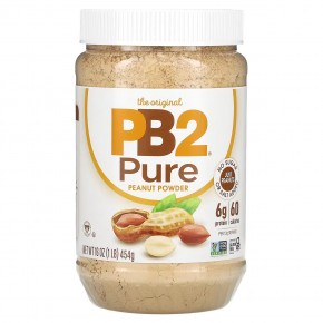 PB2 Foods, The Original Peanut Powder, Pure, 1 lb (454 g) в Москве - eco-herb.ru | фото