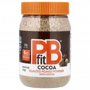 PBfit, порошок из обжаренного арахиса с какао, 227 г (8 унций) - описание | фото