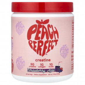 Peach Perfect, креатин, клубника и асаи, 270 г (9,5 унции) - описание | фото