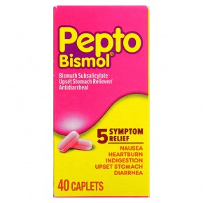 Pepto Bismol, Пепто бисмол, 40 капсул в Москве - eco-herb.ru | фото