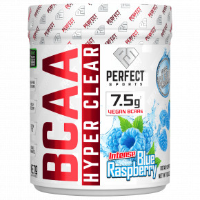 PERFECT Sports, BCAA Hyper Clear, насыщенная голубая малина, 306 г (10,8 унции) - описание