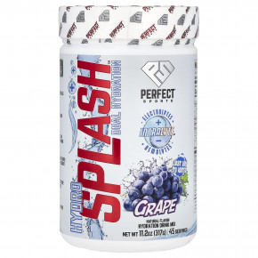 PERFECT Sports, Hydro Splash, двойное увлажнение, со вкусом винограда, 317 г (11,2 унции) в Москве - eco-herb.ru | фото