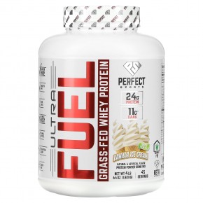 PERFECT Sports, Ultra Fuel, сывороточный протеин травяного откорма, ванильное мороженое, 1,82 кг (4 фунта) - описание