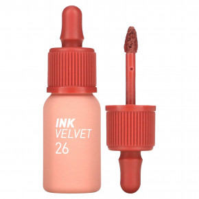 Peripera, Ink Velvet, тинт для губ, оттенок 26 Well-Made Nude, 4 г (0,14 унции) - описание | фото