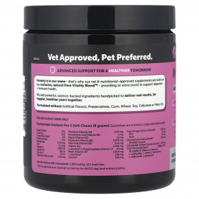 Pet Honesty, Мультивитамины, максимальная сила действия, для взрослых собак, с копченым лососем, 90 жевательных таблеток, 270 г (9,5 унции) в Москве - eco-herb.ru | фото