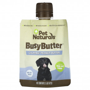 Pet Naturals, Busy Butter, для собак, успокаивающая арахисовая паста, 6 пакетиков по 42 г (1,5 унции) в Москве - eco-herb.ru | фото