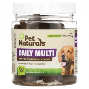 Pet Naturals, Ежедневные мультивитамины, Для собак, 50 жевательных таблеток, 6,17 унц. (175 г) в Москве - eco-herb.ru | фото