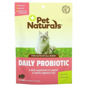 Pet Naturals, ежедневный пробиотик, для кошек, 30 жевательных таблеток, 36 г (1,27 унции) в Москве - eco-herb.ru | фото