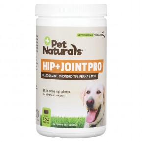 Pet Naturals, Hip + Joint Pro, добавка для собак, 130 жевательных таблеток, 520 г (18,34 унции) в Москве - eco-herb.ru | фото