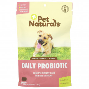 Pet Naturals, пробиотик для ежедневного приема, для собак, около 160 жевательных таблеток, 240 г (8,48 унции) в Москве - eco-herb.ru | фото