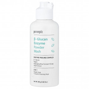 Petitfee, ферментное средство для умывания с бета-глюканом в порошке, 80 г (2,82 унции) - описание | фото