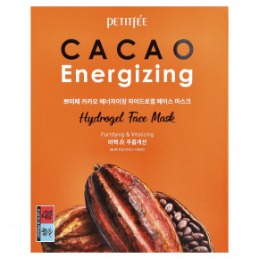 Petitfee, гидрогелевая маска для лица с какао (Cacao Energizing), 5 шт. в упаковке, 32 г (1,12 унции) в Москве - eco-herb.ru | фото