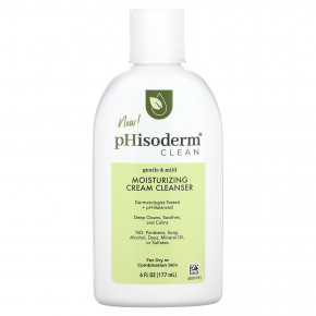 pHisoderm, Clean, увлажняющий очищающий крем, для сухой и комбинированной кожи, 177 мл (6 жидк. унц.) в Москве - eco-herb.ru | фото