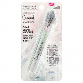 Physicians Formula, Mineral Wear, Diamond Mascara, прозрачная тушь 5-в-1, 1711954 Clear Diamond, 9,5 мл (0,32 жидк. унц.) в Москве - eco-herb.ru | фото