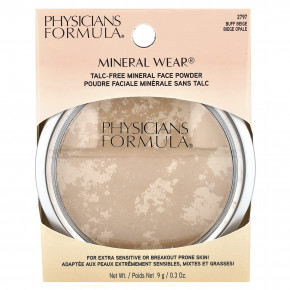 Physicians Formula, Mineral Wear, минеральная пудра для лица без талька, SPF 16, бежевый оттенок 2797, 9 г (0,3 унции) в Москве - eco-herb.ru | фото