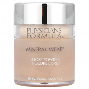 Physicians Formula, Mineral Wear, рассыпчатая пудра, SPF 16, оттенок PF 10950 бежевый, 12 г (0,42 унции) - описание | фото