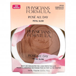 Physicians Formula, Rose All Day Petal Glow, универсальный хайлайтер, мерцающая роза, 9,2 г (0,32 унции) в Москве - eco-herb.ru | фото