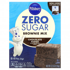 Pillsbury, Zero Sugar, смесь для брауни, шоколадная помадка, 350 г (12,35 унции) в Москве - eco-herb.ru | фото