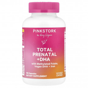 Pink Stork, Total Prenatal + DHA, 180 капсул - описание