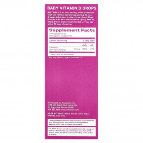 Pink Stork, Витамин D для детей, для детей от 0 лет, без добавок, 30 мл (1 жидк. Унция) в Москве - eco-herb.ru | фото