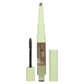 Pixi Beauty, 2-в-1 Natural Brow Duo, карандаш и гель для бровей, оттенок 0305 натуральный коричневый, 1 шт. в Москве - eco-herb.ru | фото