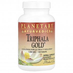 Planetary Herbals, Ayurvedics, Triphala Gold®, 2000 мг, 120 таблеток (1000 мг на таблетку) - описание | фото