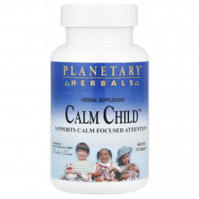 Planetary Herbals, Calm Child ™, 72 таблетки - описание