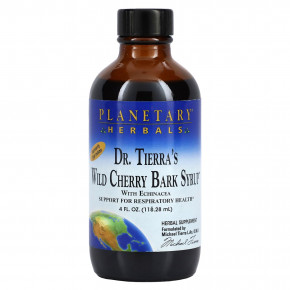 Planetary Herbals, Dr. Tierra's сироп из коры дикой вишни, 118,28 мл (4 жидк. унции) в Москве - eco-herb.ru | фото