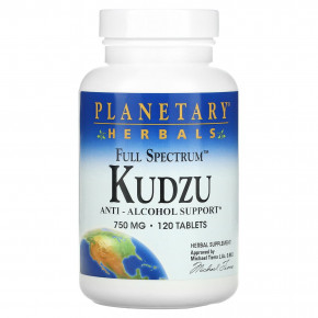 Planetary Herbals, Full Spectrum™, кудзу, 1500 мг, 120 таблеток (750 мг в 1 таблетке) - описание | фото