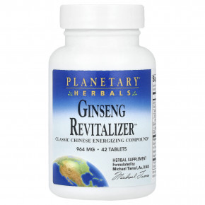 Planetary Herbals, Ginseng Revitalizer ™, 42 таблетки в Москве - eco-herb.ru | фото