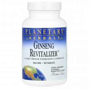 Planetary Herbals, Ginseng Revitalizer ™, 90 таблеток в Москве - eco-herb.ru | фото