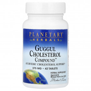 Planetary Herbals, Guggul Cholesterol Compound™, 42 таблетки в Москве - eco-herb.ru | изображение Planetary Herbals, Guggul Cholesterol Compound™, 42 таблетки в Москве - eco-herb.ru | фото