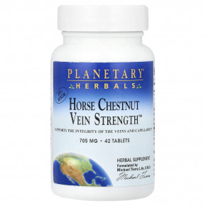 Planetary Herbals, Horse Chestnut Vein Strength ™, 42 таблетки - описание | фото