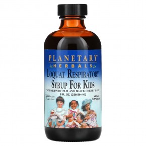 Planetary Herbals, Loquat Respiratory Syrup for Kids, 8 fl oz (236.56 ml) в Москве - eco-herb.ru | фото