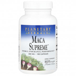 Planetary Herbals, Maca Supreme ™, 1200 мг, 100 капсул (600 мг на капсулу) в Москве - eco-herb.ru | фото