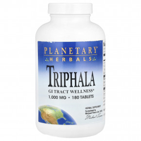 Planetary Herbals, трифала, 180 таблеток (1000 мг в 1 таблетке) - подробнее Planetary Herbals, трифала, 180 таблеток (1000 мг в 1 таблетке) - описание