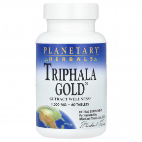 Planetary Herbals, Triphala Gold®, 60 таблеток в Москве - eco-herb.ru | фото