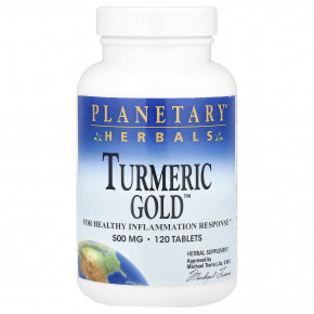 Planetary Herbals, Turmeric Gold™, 120 таблеток - описание | фото