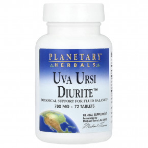 Planetary Herbals, Uva Ursi Diurite ™, 72 таблетки - описание | фото