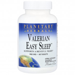 Planetary Herbals, Valerian Easy Sleep ™, 60 таблеток - описание | фото